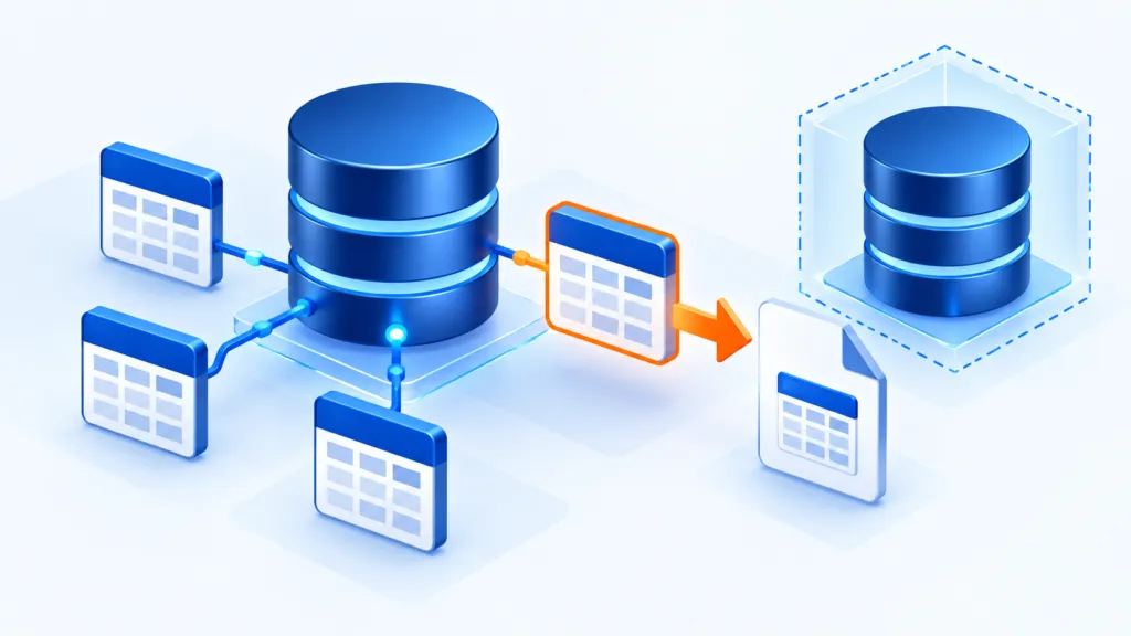 איור בנושא ייצוא טבלה ב־SQL Server: למה הוא אינו גיבוי למסד הנתונים?